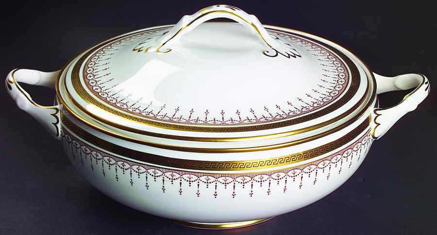 Grecian Round Covered Vegetable by Grosvenor-1