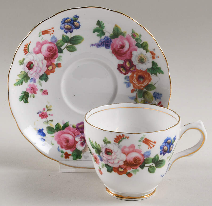 Hampton Footed Cup & Saucer Set by Grosvenor-1