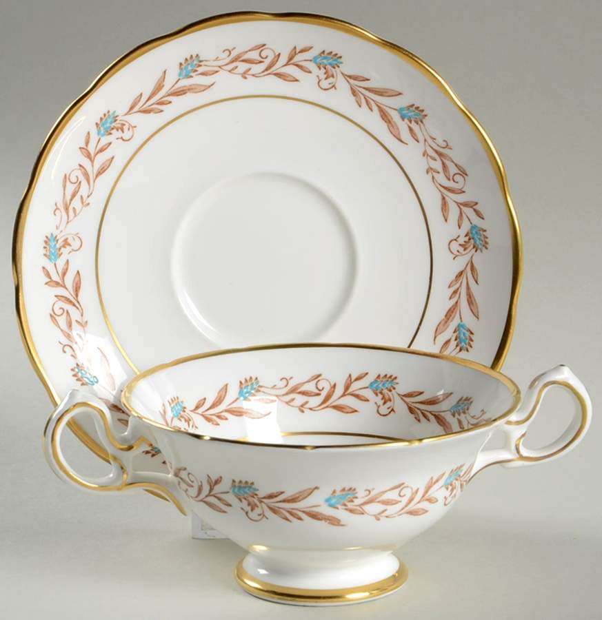 Heritage Footed Bouillon Cup & Saucer by Grosvenor-1