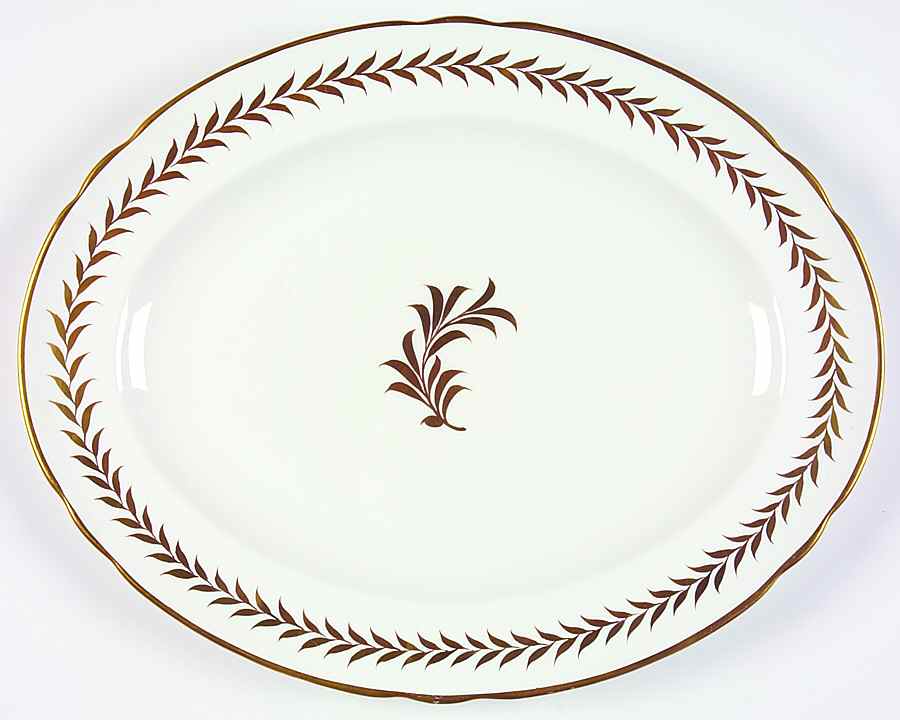 Laurel 12" Oval Serving Platter by Grosvenor-1