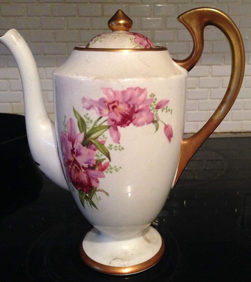 Orchid Coffee Pot & Lid by Grosvenor-1