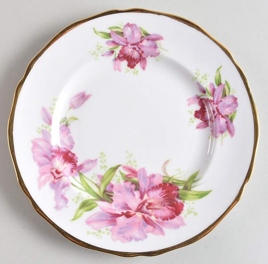 Orchid Bread & Butter Plate by Grosvenor-1