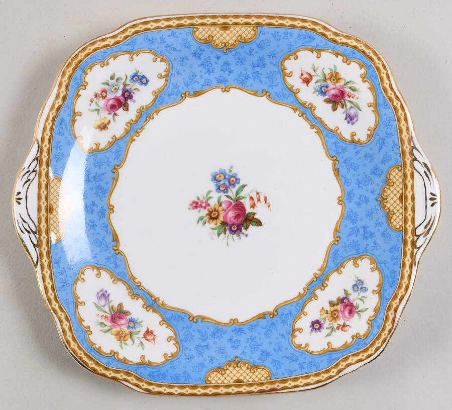 Rosamund Square Handled Cake Plate by Grosvenor-1