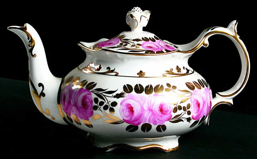 Swansea Rose Teapot & Lid by Grosvenor-1