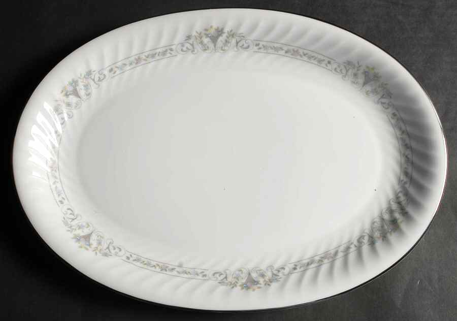 Bouquet 14" Oval Serving Platter by Grantcrest-1