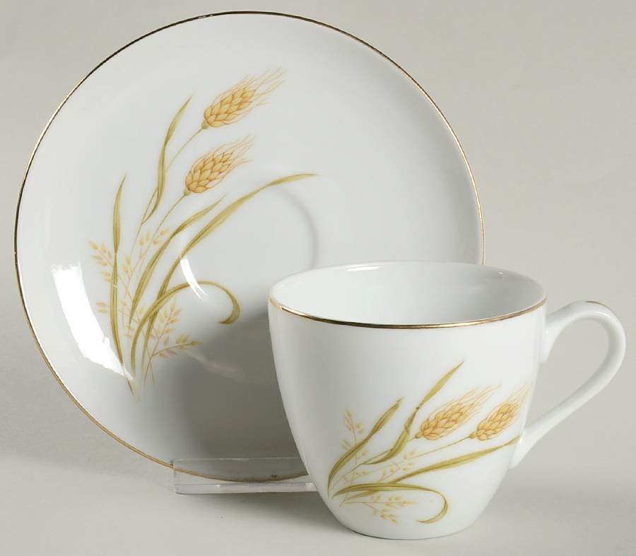 Early Harvest Flat Cup & Saucer Set by Grantcrest-1