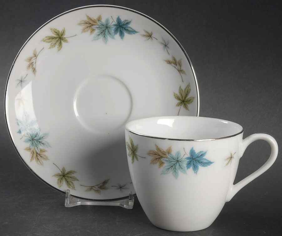 Four Seasons Flat Cup & Saucer Set by Grantcrest-1