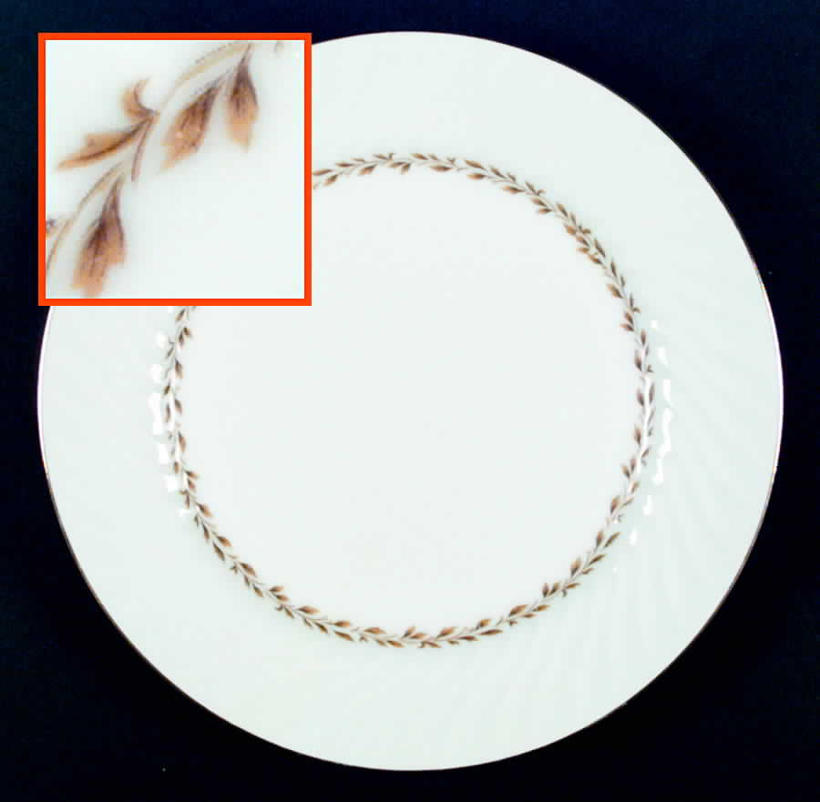 Golden Swirl Dinner Plate by Grantcrest-1