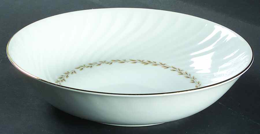 Golden Swirl 9" Round Vegetable Bowl by Grantcrest-1