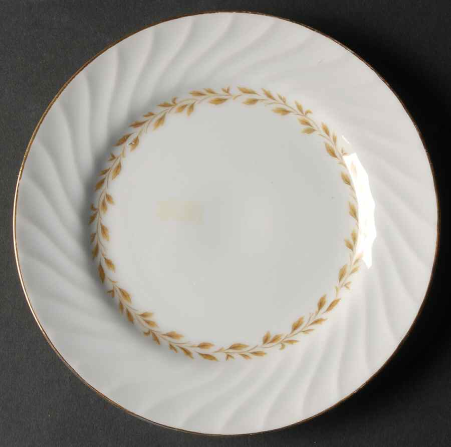 Golden Swirl Bread & Butter Plate by Grantcrest-1