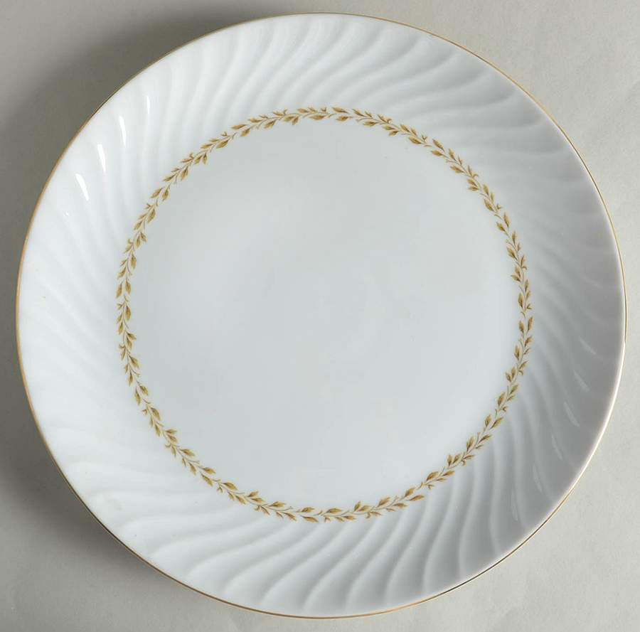 Golden Swirl 12" Chop Plate (Round Platter) by Grantcrest-1