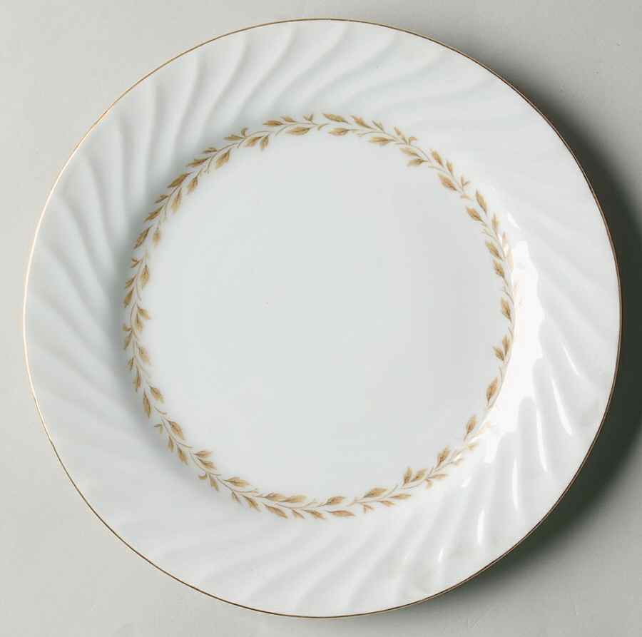 Golden Swirl Salad Plate by Grantcrest-1