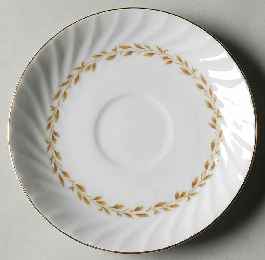 Golden Swirl Saucer by Grantcrest-1