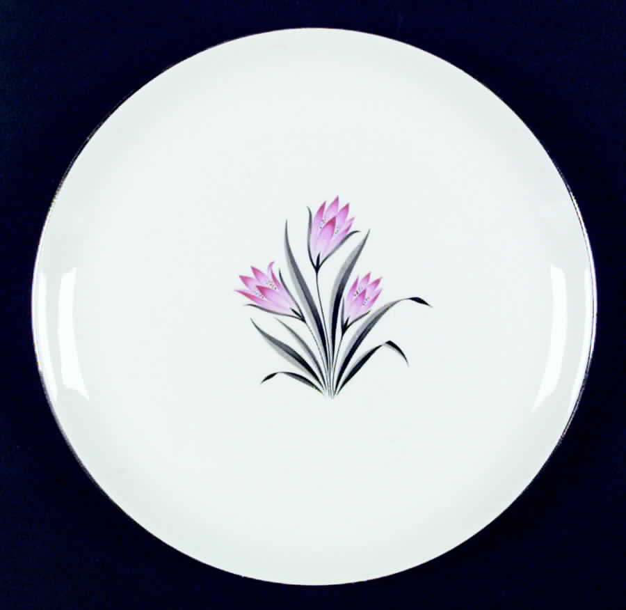 Pink Crocus Dinner Plate by Grantcrest-1