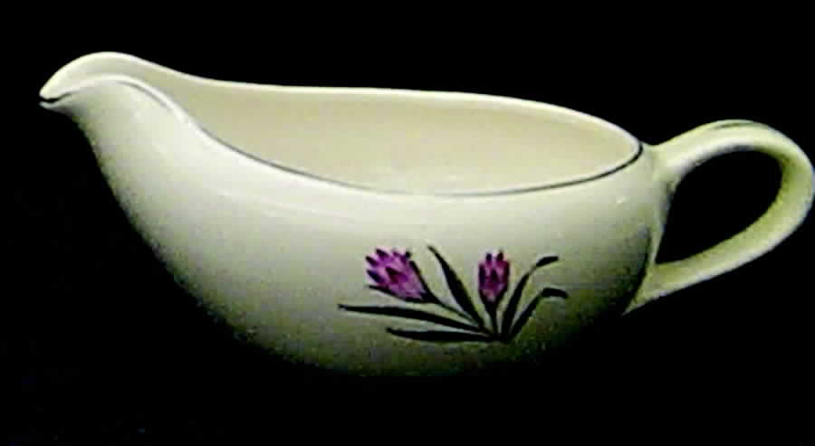 Pink Crocus Gravy Boat by Grantcrest-1