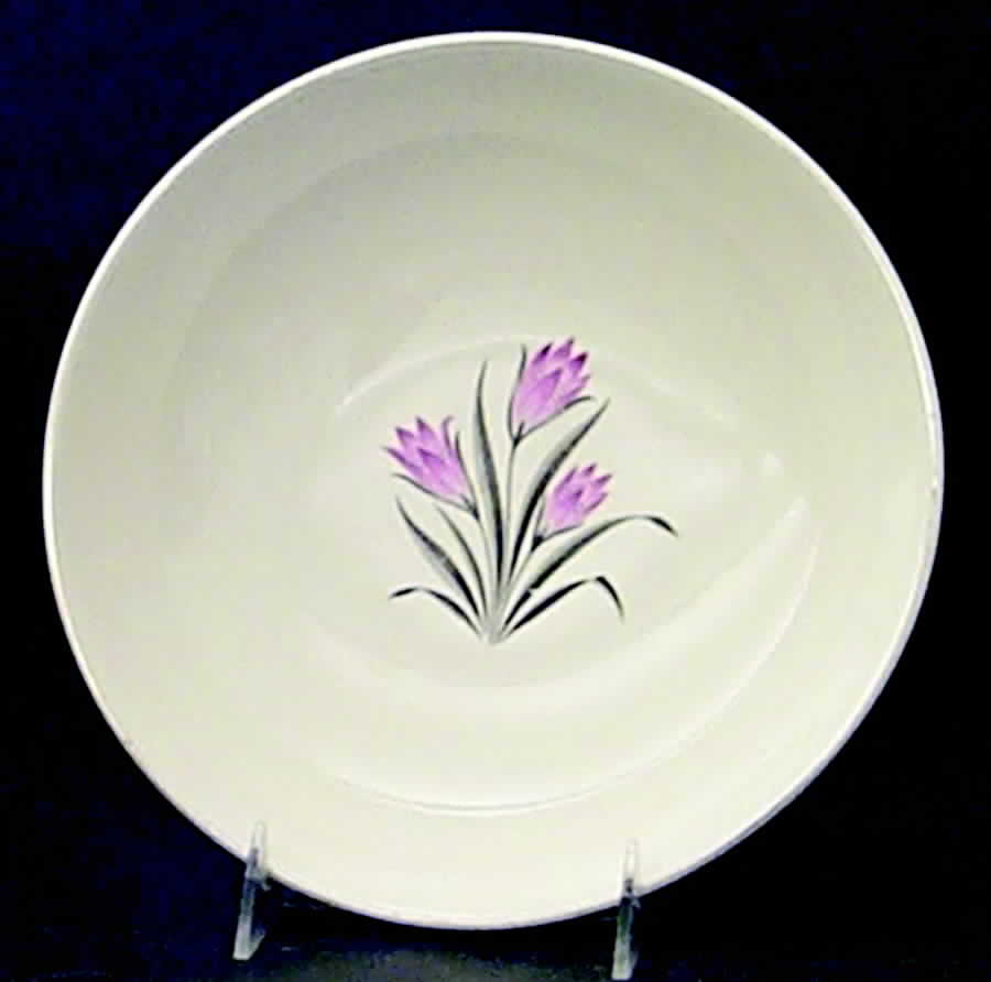 Pink Crocus 8" Round Vegetable Bowl by Grantcrest-1