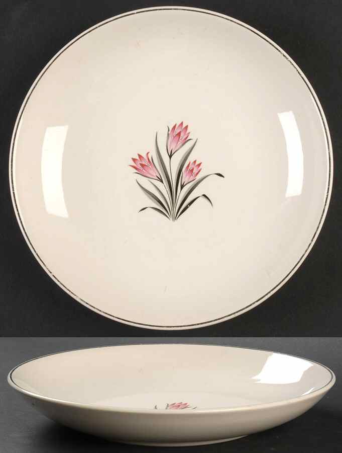 Pink Crocus Coupe Soup Bowl by Grantcrest-1