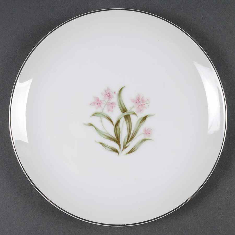 Pink Orchid Salad Plate by Grantcrest-1