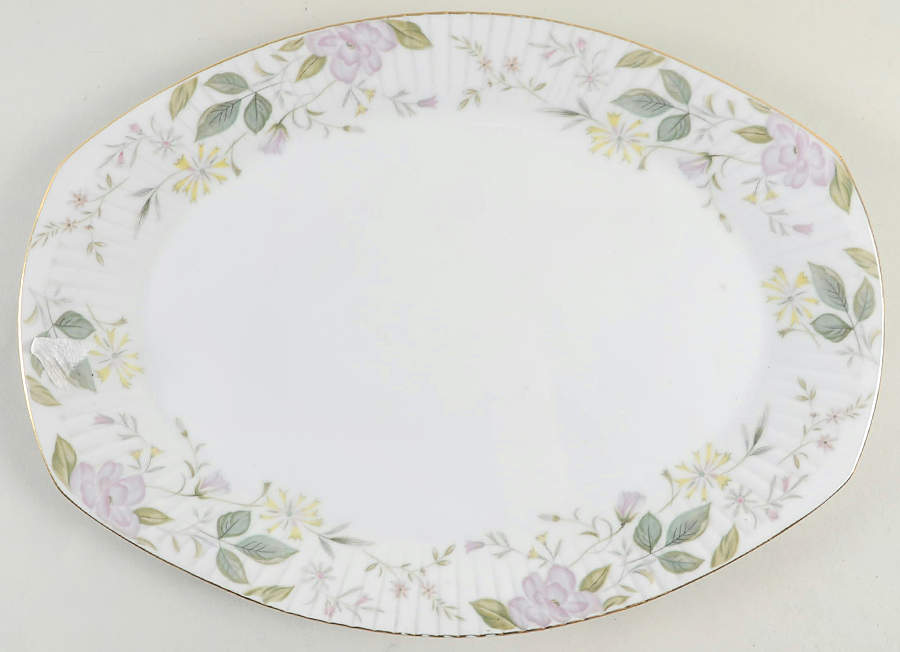 Spring Serenade 14" Oval Serving Platter by Grantcrest-1