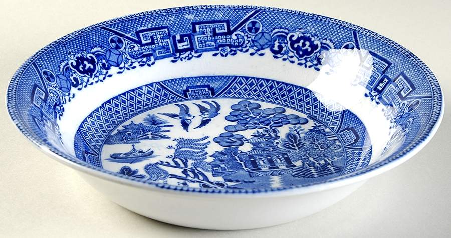 Ye Olde Willow Large Coupe Soup Bowl by Grimwades (England)-1