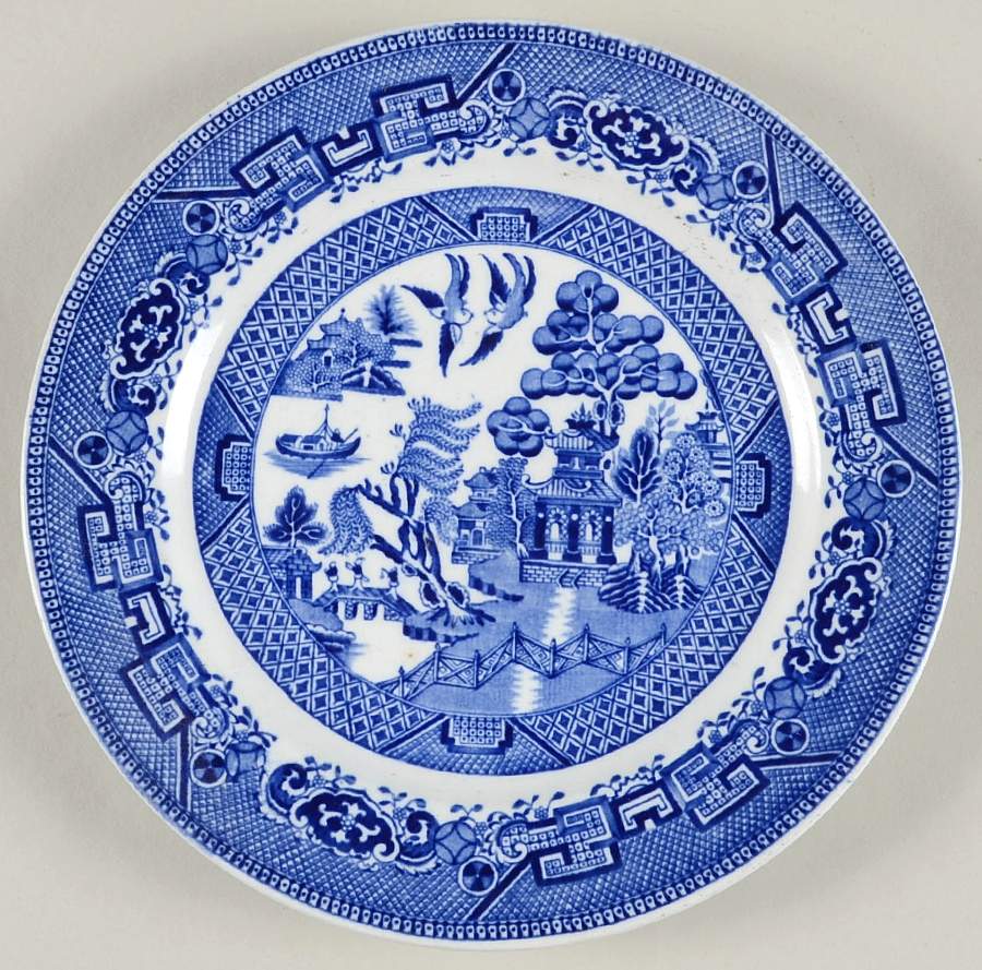 Ye Olde Willow Luncheon Plate by Grimwades (England)-1
