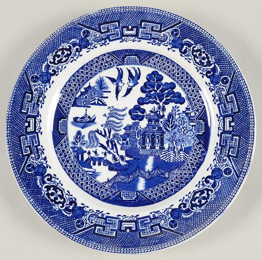Ye Olde Willow Dinner Plate by Grimwades (England)-1