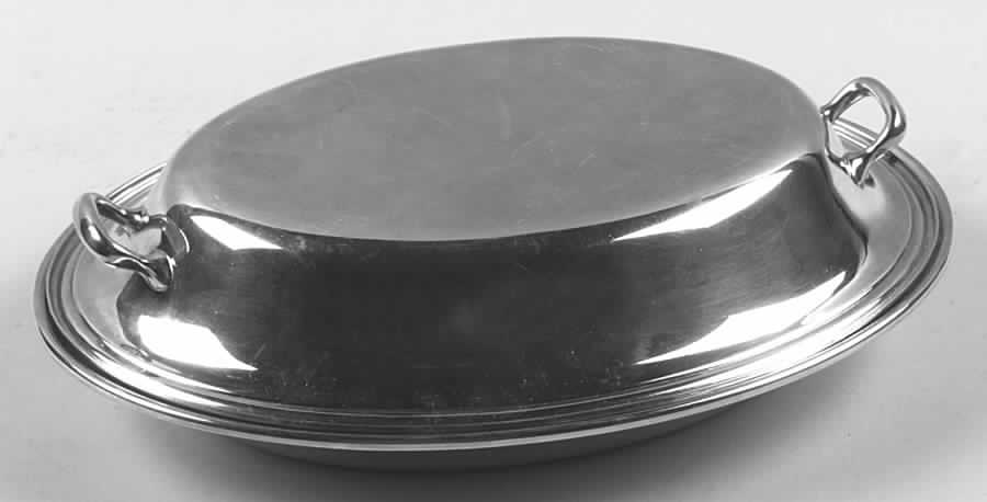 Colonial (Silverplate, Hollowware) 2-Part Silverplate Double Vegetable Bowl by Gorham Silver-1