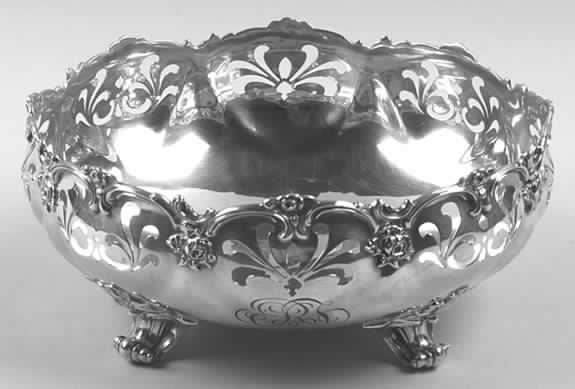 Sterling Hollowware Oval Footed Sterling Centerpiece by Gorham Silver-1