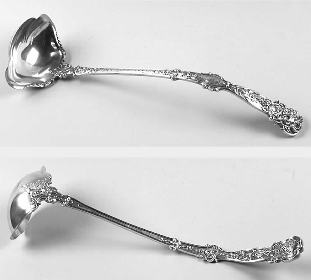 Sterling Hollowware Punch Ladle Solid Piece by Gorham Silver-1