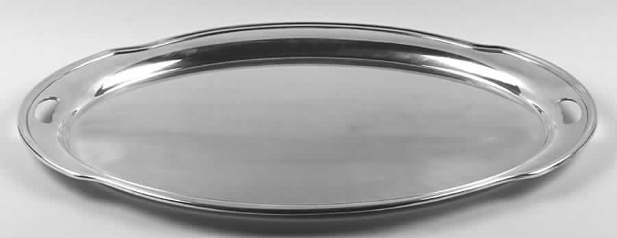 Silverplate Hollowware Large Silverplate Waiter Tray by Gorham Silver-1