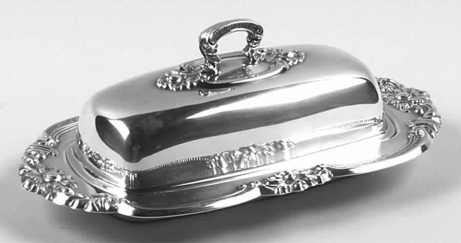 Versailles (Silverplate, Hollowware) 1/4 Pound Covered Butter & Liner by Gorham Silver-1