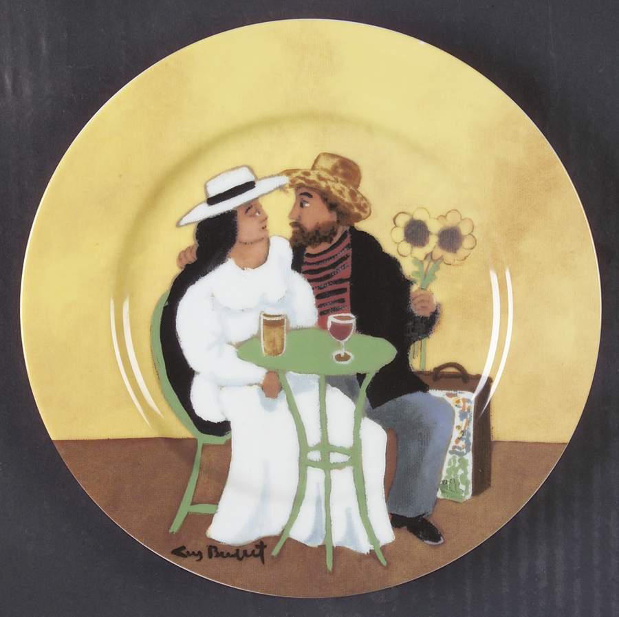 Marche Aux Fleurs Salad Plate by Guy Buffet-1