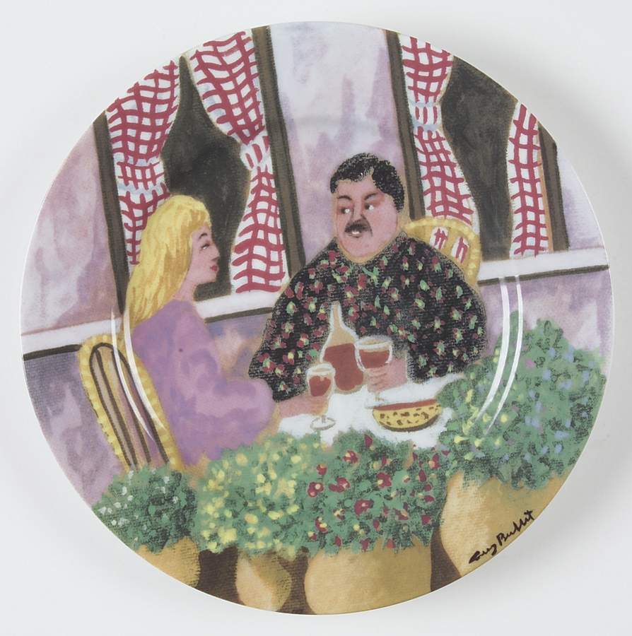 Marche Aux Fleurs Salad Plate by Guy Buffet-1