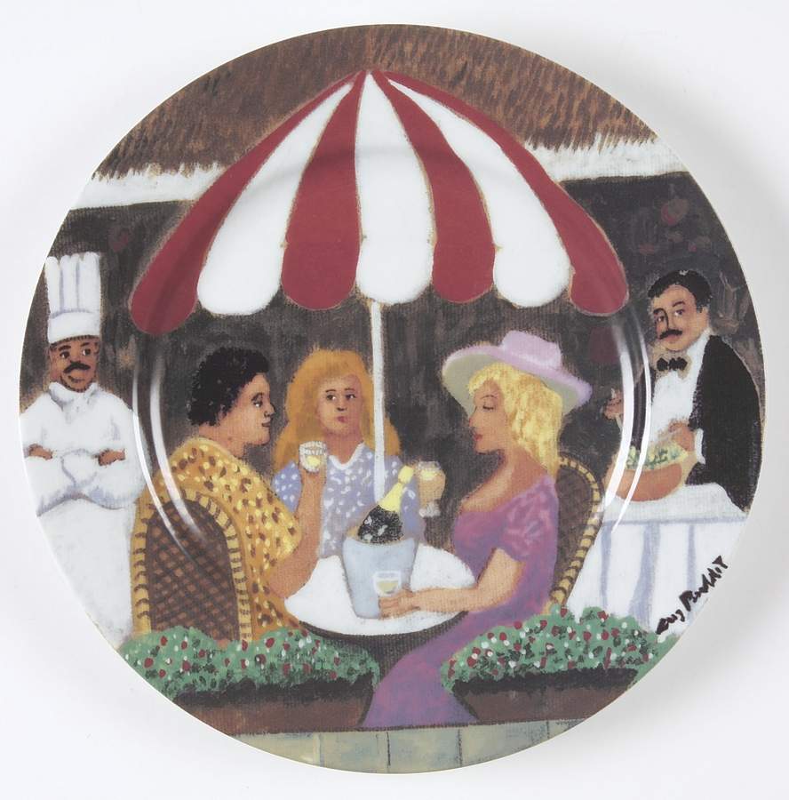 Marche Aux Fleurs Salad Plate by Guy Buffet-1
