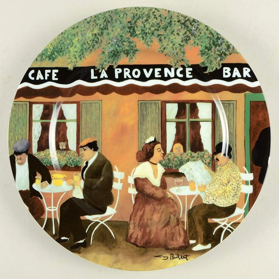 Marche Aux Fleurs Dinner Plate by Guy Buffet-1