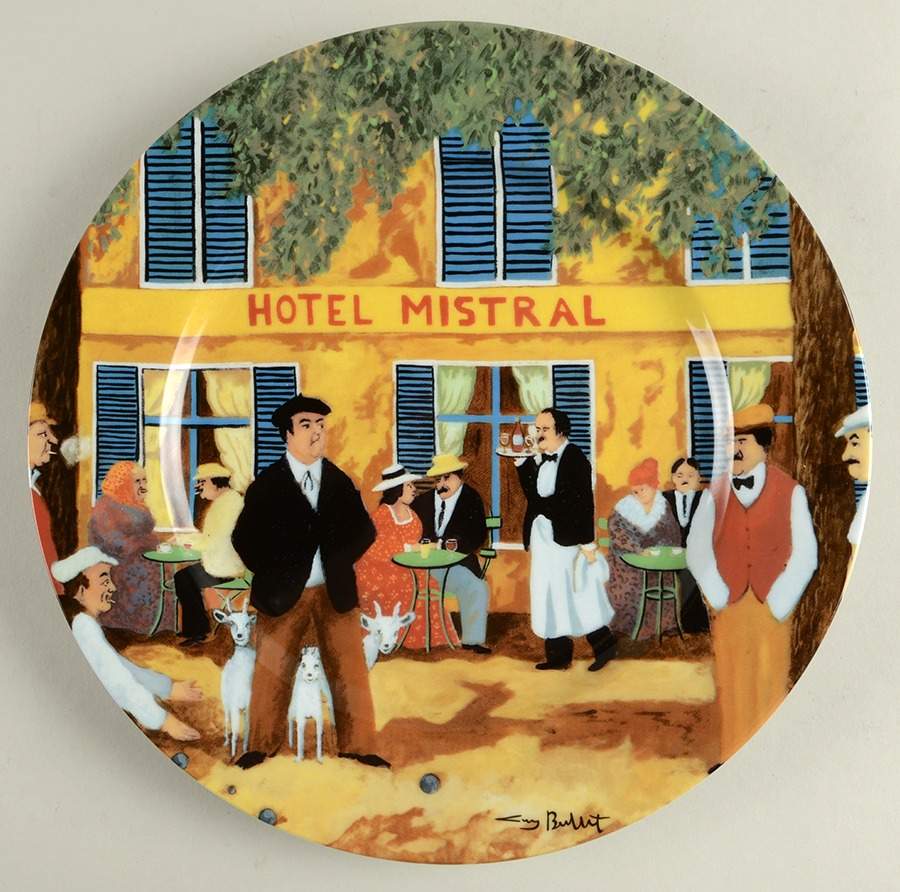Marche Aux Fleurs Dinner Plate by Guy Buffet-1