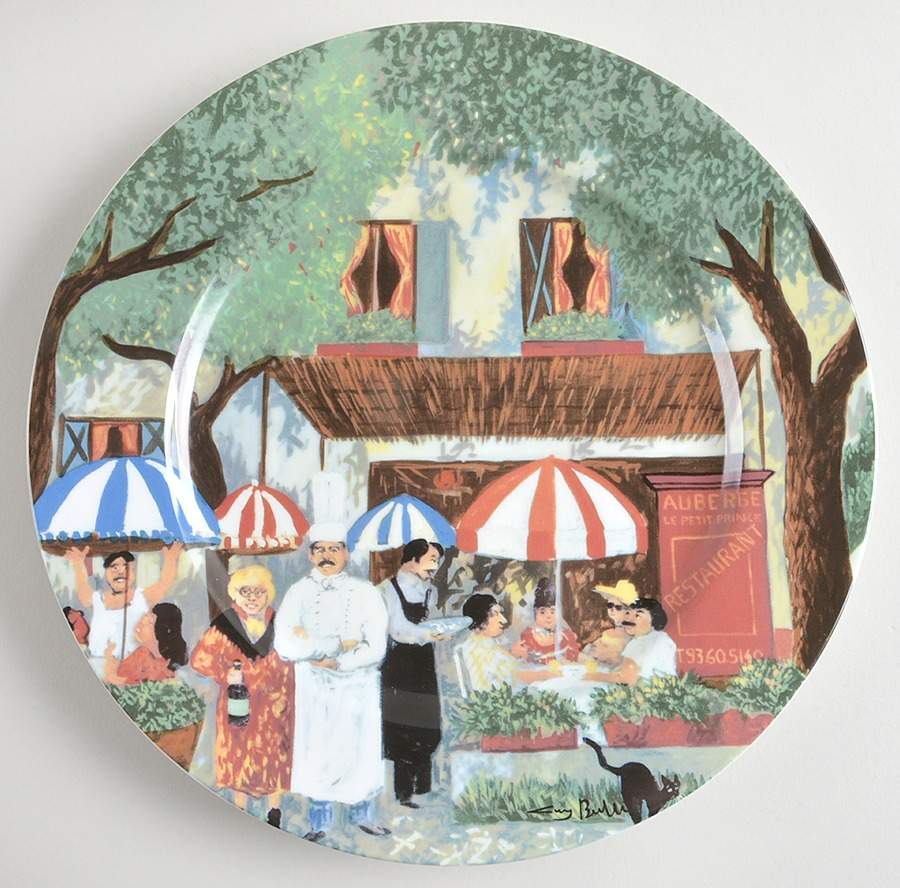 Marche Aux Fleurs Dinner Plate by Guy Buffet-1