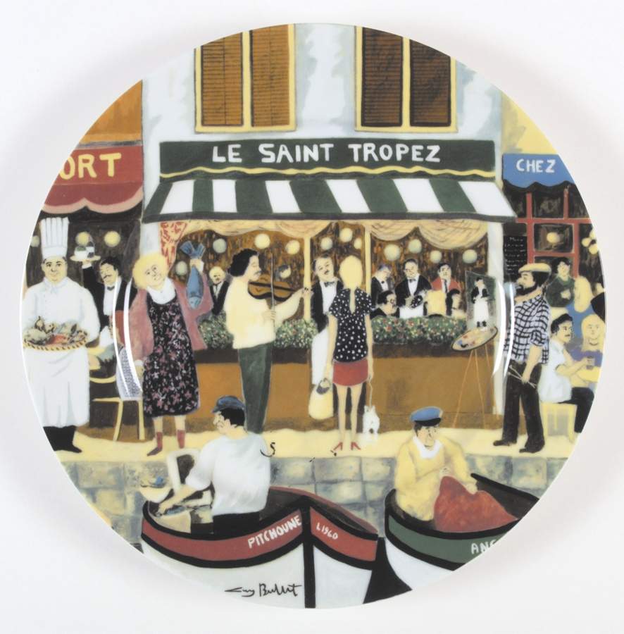 Marche Aux Fleurs Dinner Plate by Guy Buffet-1