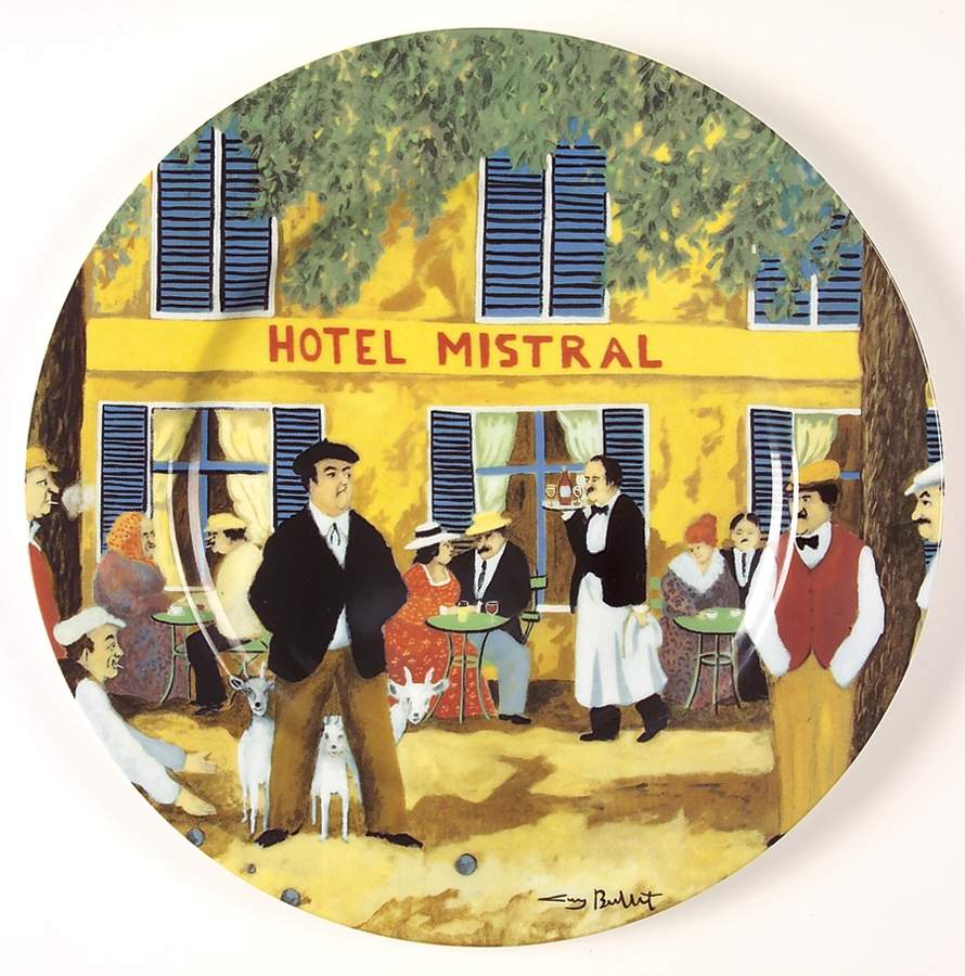 Marche Aux Fleurs Dinner Plate by Guy Buffet-1