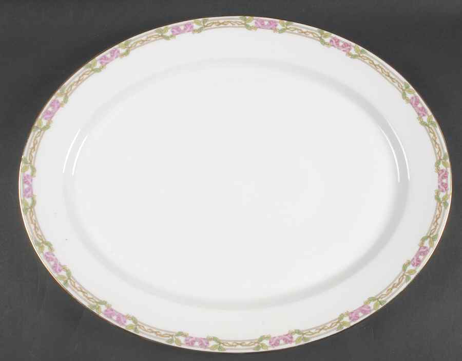 GUE1 17" Oval Serving Platter by WM Guerin-1