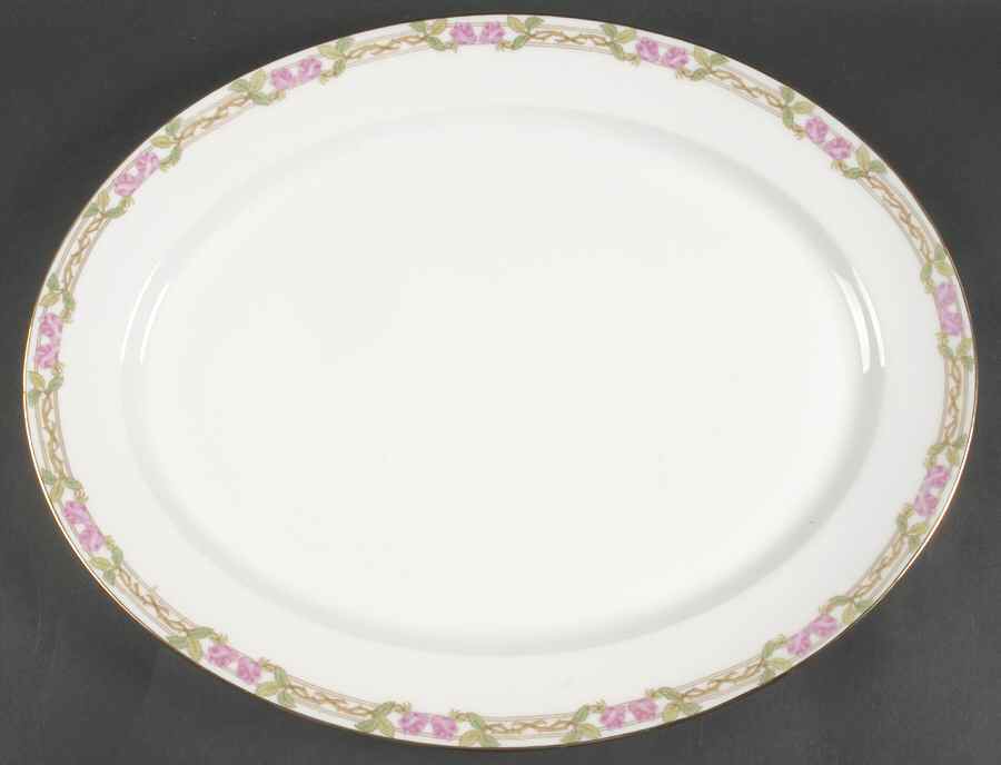 GUE1 15" Oval Serving Platter by WM Guerin-1