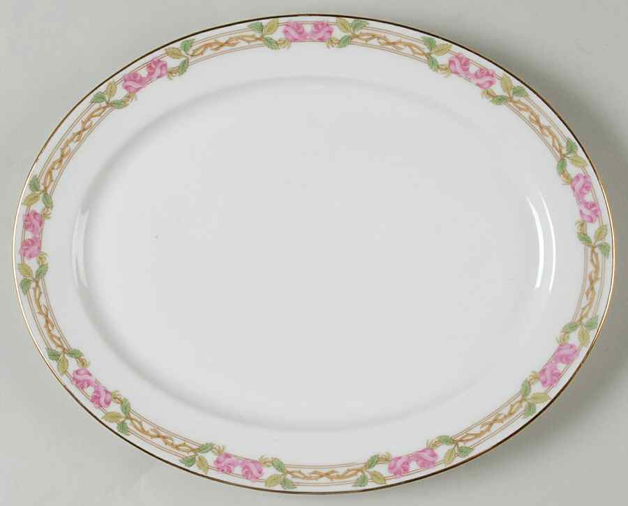 GUE1 11" Oval Serving Platter by WM Guerin-1
