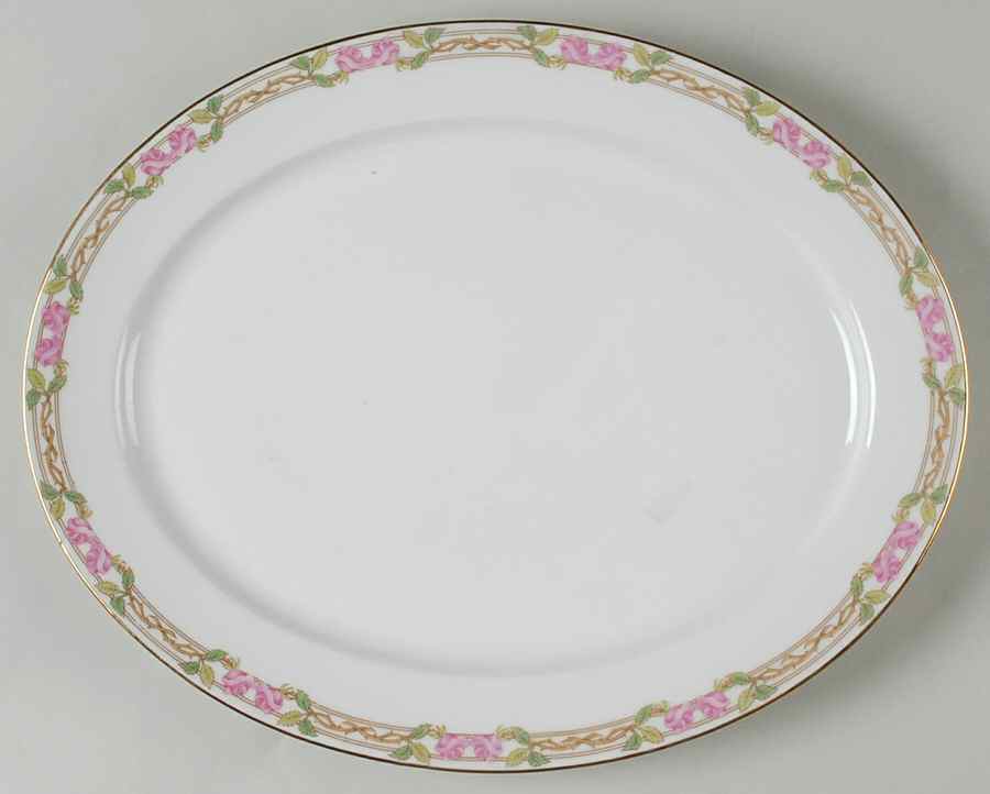 GUE1 13" Oval Serving Platter by WM Guerin-1
