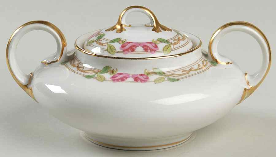 GUE1 Sugar Bowl & Lid by WM Guerin-1