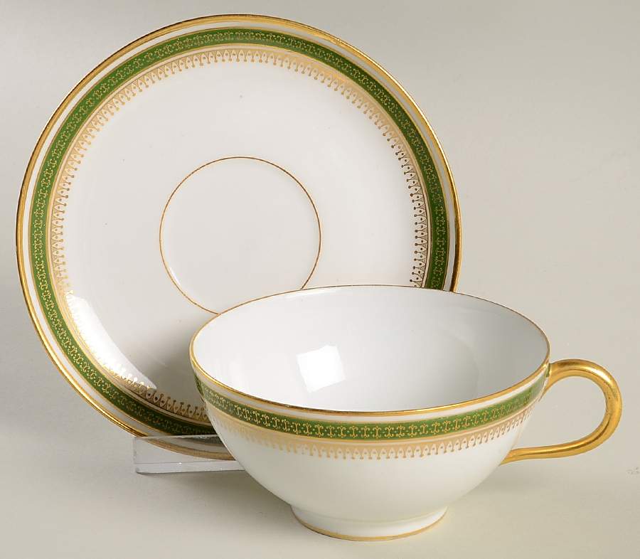 GUE10 Flat Cup & Saucer Set by WM Guerin-1