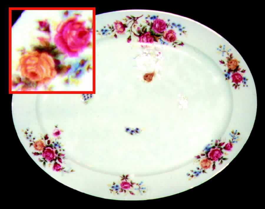 GUE100 13" Oval Serving Platter by WM Guerin-1