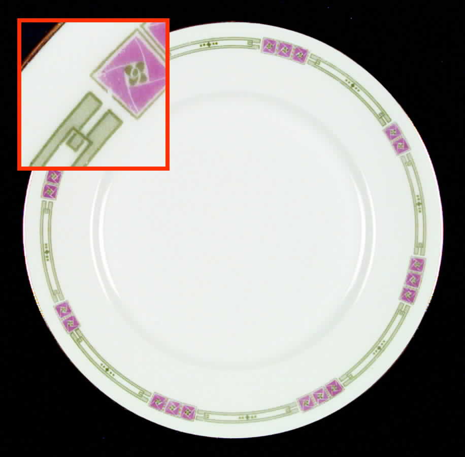 GUE107 Dinner Plate by WM Guerin-1