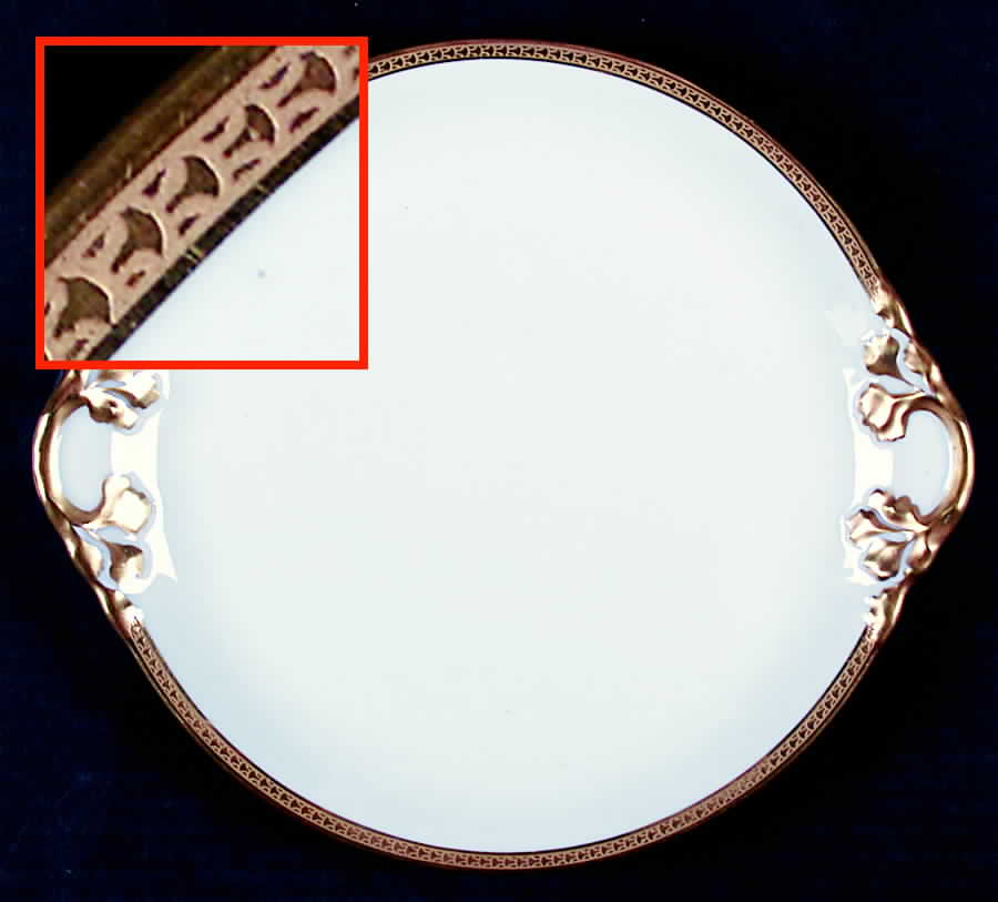 GUE11 Handled Cake Plate by WM Guerin-1