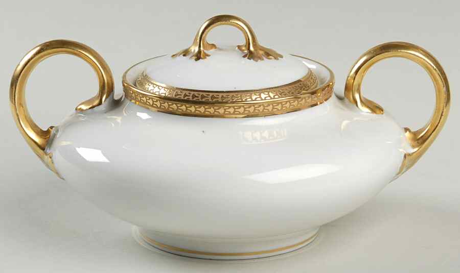 GUE11 Sugar Bowl & Lid by WM Guerin-1