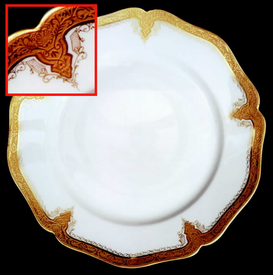 GUE112 Luncheon Plate by WM Guerin-1